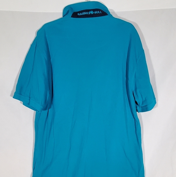 RAGING BULL TEAL POLO - Picture 4 of 5